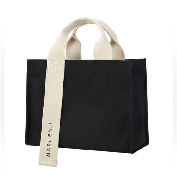 MARHEN. J Rico Mini canvas tote classic navy - Picture 3 of 6